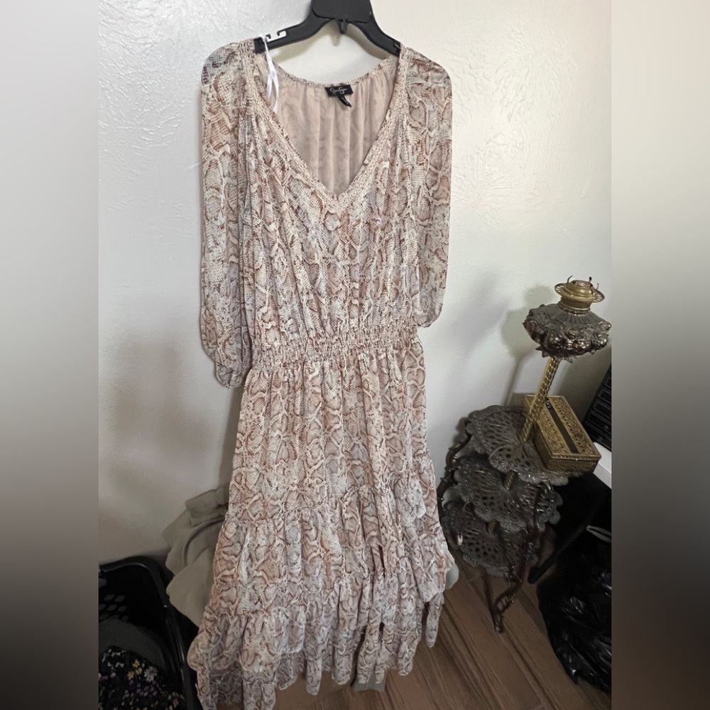 Jessica Simpson snakeskin dress